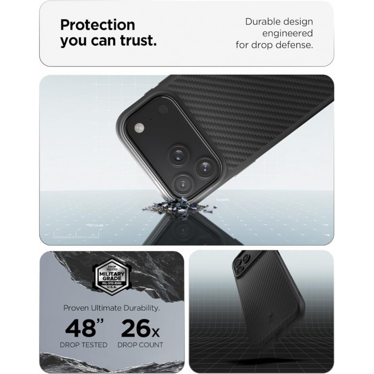 Θήκη Spigen SGP ENZO ARAMID T Camera Control MagFit MagSafe για Apple iPhone 17 PRO 6.3 2025 - MATTE ΜΑΥΡΟ - ACS09958