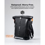 Case Spigen SGP A650 Aqua Shield Rolltop Αδιάβροχη τσάντα Laptop εως 16" , Backpack 35λτ. - ΜΑΥΡΟ - AMP04523