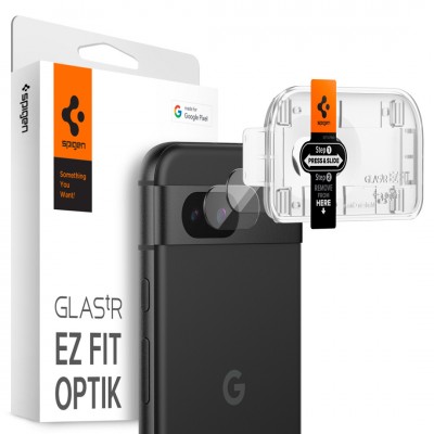 Spigen SGP GLAS.tR SLIM Optik Γυαλί προστασίας 9H Camera Lens για CAMERA για Google Pixel 8A - ΜΑΥΡΟ - 2 τεμ. - AGL07465