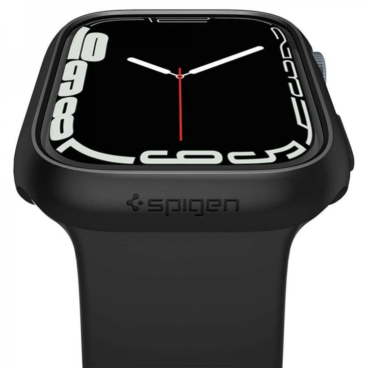 Spigen SGP Thin Fit θήκη για Apple Watch 7 45MM - ΜΑΥΡΟ - ACS04174