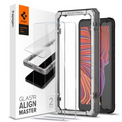 SPIGEN SGP TEMPERED GLASS ALM GLAS.TR SLIM 2-PACK for SAMSUNG GALAXY XCOVER 5 - 2 pcs  - AGL03005 - CRYSTAL CLEAR 