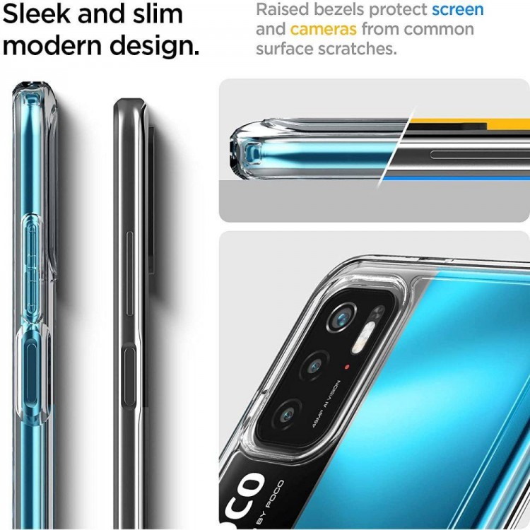Θήκη Spigen SGP Ultra Hybrid για XIAOMI POCO M3 PRO 5G / REDMI NOTE 10 5G - ΔΙΑΦΑΝΟ - ACS03596