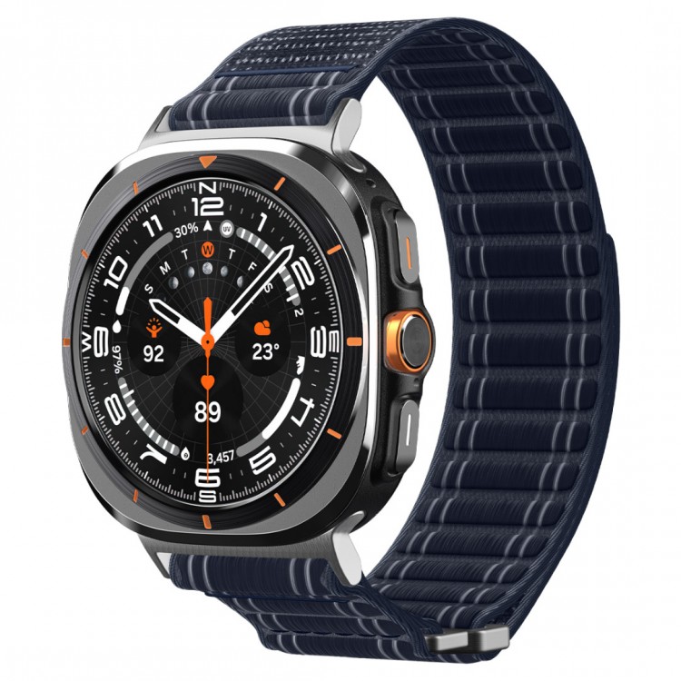 Spigen SGP WBF0 Fabric Band (hook-and-loop) Υφασμάτινο Λουράκι για Samsung Galaxy Watch Ultra 47MM - Navy ΜΠΛΕ - AMP10148