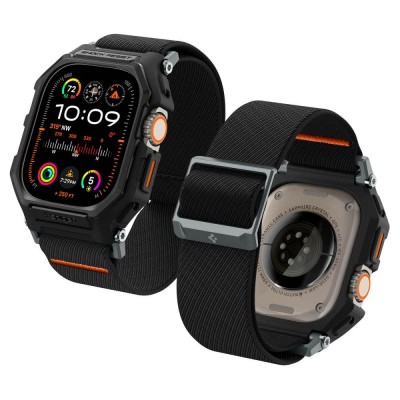 Θήκη Spigen SGP LITE FIT ”PRO” BAND με ΛΟΥΡΑΚΙ για APPLE WATCH ULTRA 1/2  - 49 MM - MATTE ΜΑΥΡΟ - ACS07104