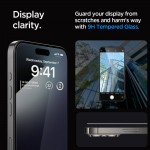 Spigen SGP Γυαλί προστασίας GLAS.tR EZ Fit SLIM CASE FRIENDLY για APPLE iPhone 15 PRO MAX 6.7 2023, 1-TEM - ΜΑΥΡΟ - AGL06879