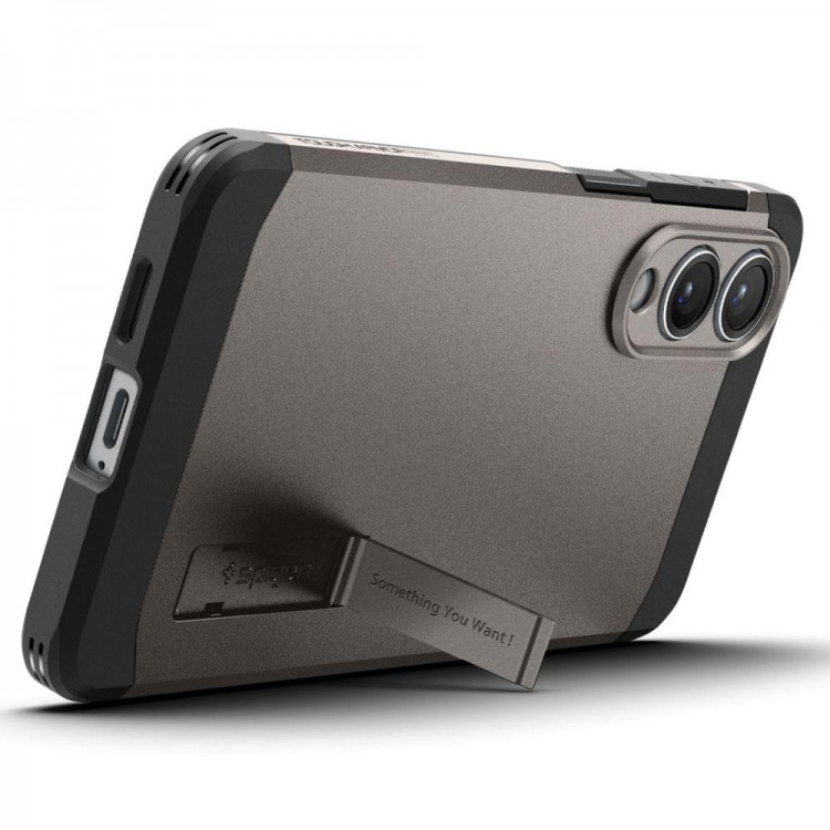 Θήκη SPIGEN SGP Tough Armor MagSafe για Samsung Galaxy S25 EDGE 5G 2025 - ΓΡΑΦΙΤΗΣ - ACS09423