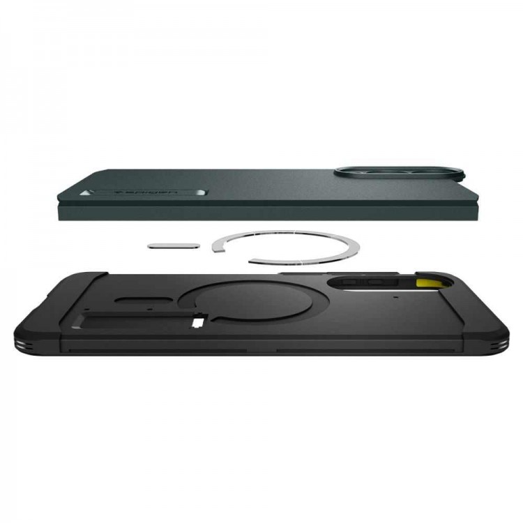 Θήκη SPIGEN SGP Tough Armor MagSafe για Samsung Galaxy S25 EDGE 5G 2025 - ABYSS ΠΡΑΣΙΝΟ - ACS09424