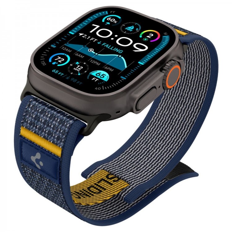 Spigen SGP ATHLEX AIR Band / λουράκι για Apple Watch series Ultra 2/1 49mm, Series 10 46mm και Series 9/8/7/6/5/4/SE 45mm, 44mm - ACTIVE NAVY ΜΠΛΕ - AMP09036