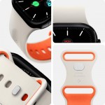Spigen SGP NANO POP BAND Λουράκι για Apple Watch series 6 / 7 / 8 / 9 / 10 / SE / ULTRA 1 / 2 (44 / 45 / 46 / 49 MM) - ΜΠΕΖ ΠΟΡΤΟΚΑΛΙ - AMP09323