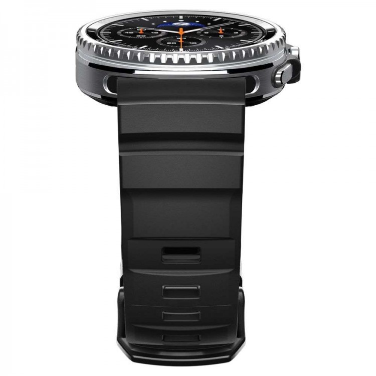 Spigen SGP WBS2 Λουράκι ΣΙΛΙΚΟΝΗΣ για SAMSUNG GALAXY WATCH 8 / CLASSIC (40 / 44 / 46 MM) - ΜΑΥΡΟ - AMP10151