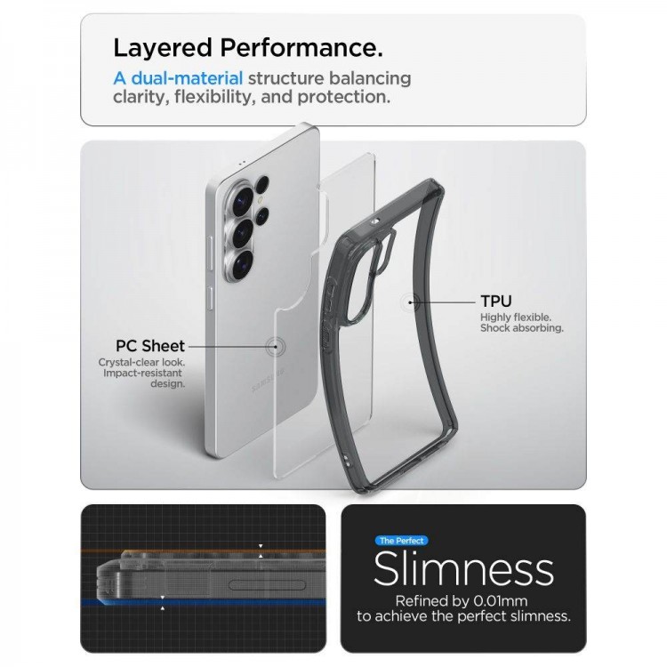 Θήκη Spigen SGP Ultra Hybrid για Samsung Galaxy S26 ULTRA 5G 2026 - SPACE CRYSTAL/ΔΙΑΦΑΝΟ - ACS10678