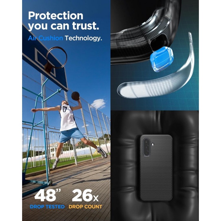 Θήκη Spigen SGP LIQUID AIR για Samsung Galaxy A36 5G 2025 - ΜΑΥΡΟ - ACS09199