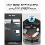 Case Spigen SGP A650 Aqua Shield Rolltop Αδιάβροχη τσάντα Laptop εως 16" , Backpack 35λτ. - ΜΑΥΡΟ - AMP04523