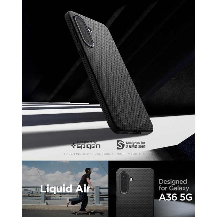 Θήκη Spigen SGP LIQUID AIR για Samsung Galaxy A36 5G 2025 - ΜΑΥΡΟ - ACS09199