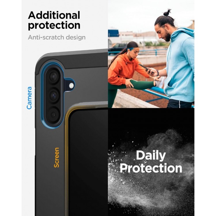 Θήκη Spigen SGP Tough Armor για Samsung Galaxy A36 5G 2025 - ACS09166 - ΜΑΥΡΟ