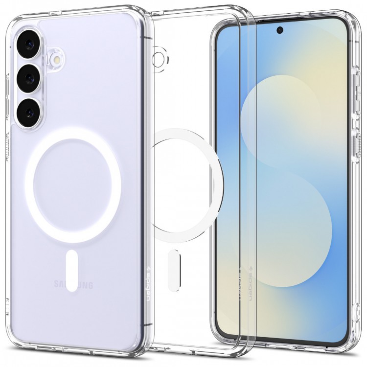 Θήκη Spigen SGP Ultra Hybrid MagFit MagSafe για Samsung Galaxy S25 FE 5G 2025 - ΔΙΑΦΑΝΟ ΛΕΥΚΟ - ACS10027