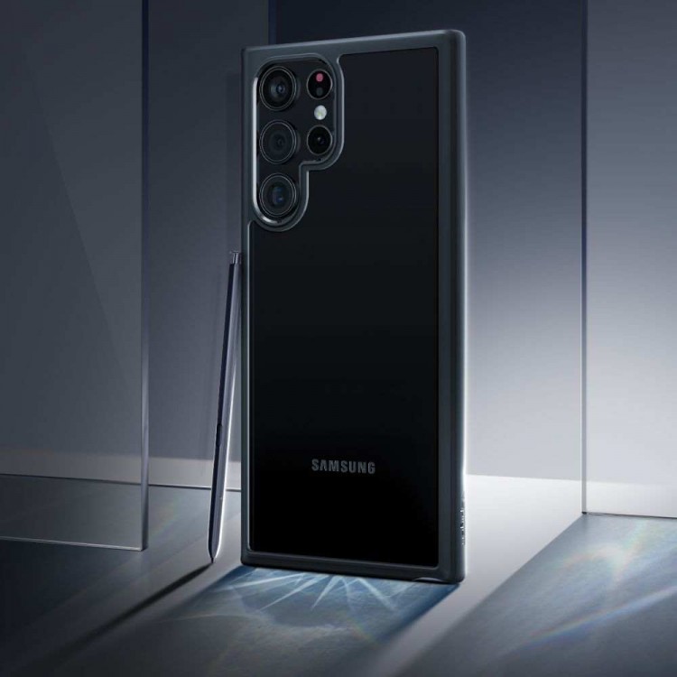 Θήκη Spigen SGP Ultra Hybrid για Samsung Galaxy S22 ULTRA - MATTE ΜΑΥΡΟ - ACS03919