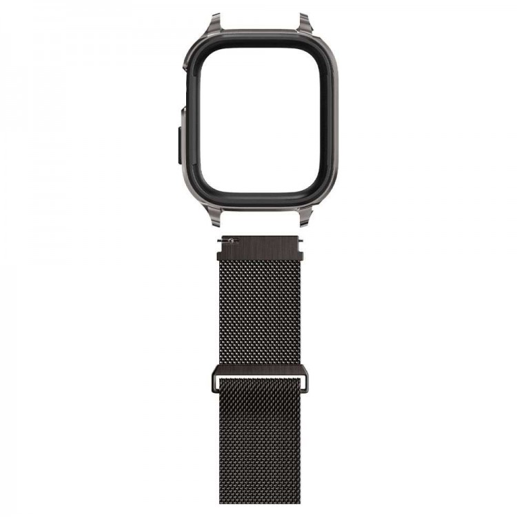 Spigen SGP Metal Fit Pro BAND Θήκη με Λουράκι για Apple Watch series 8, 7 - 45mm - ΓΡΑΦΙΤΗΣ - ACS04585