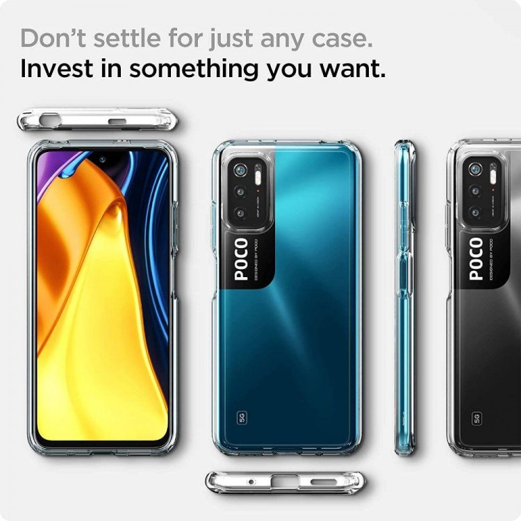 Θήκη Spigen SGP Ultra Hybrid για XIAOMI POCO M3 PRO 5G / REDMI NOTE 10 5G - ΔΙΑΦΑΝΟ - ACS03596