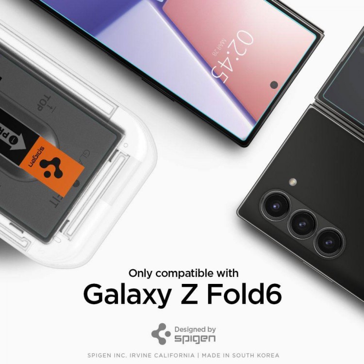 Spigen SGP Γυαλί προστασίας GLAS.tR ”EZ FIT” 2-PACK SLIM FC για SAMSUNG GALAXY Z FOLD 6 2024, 2 TEM - ΔΙΑΦΑΝΟ - AGL07969