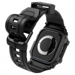 Θήκη Spigen SGP Rugged Armor PRO με λουράκι για Apple Watch series 10 - 42mm - ΜΑΤ ΜΑΥΡΟ - ACS08591