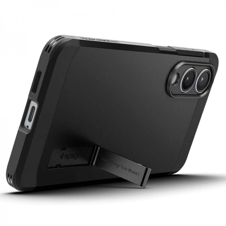 Θήκη SPIGEN SGP Tough Armor MagSafe για Samsung Galaxy S25 EDGE 5G 2025 - ΜΑΥΡΟ - ACS09422