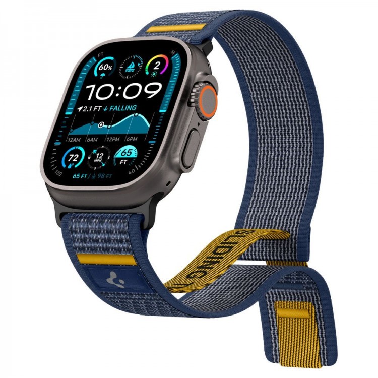 Spigen SGP ATHLEX AIR Band / λουράκι για Apple Watch series Ultra 2/1 49mm, Series 10 46mm και Series 9/8/7/6/5/4/SE 45mm, 44mm - ACTIVE NAVY ΜΠΛΕ - AMP09036