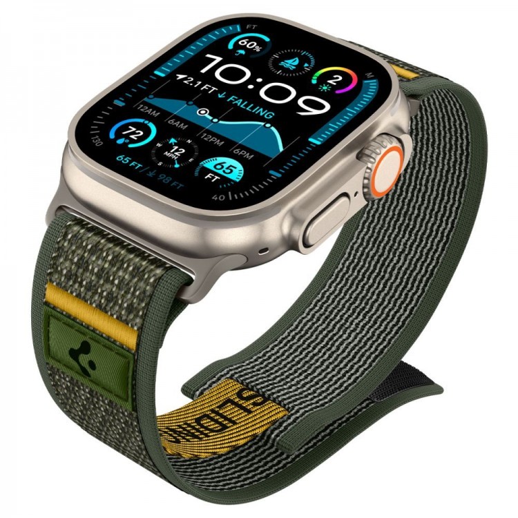 Spigen SGP ATHLEX AIR Band / λουράκι για Apple Watch series Ultra 2/1 49mm, Series 10 46mm και Series 9/8/7/6/5/4/SE 45mm, 44mm - ACTIVE ΠΡΑΣΙΝΟ - AMP09035