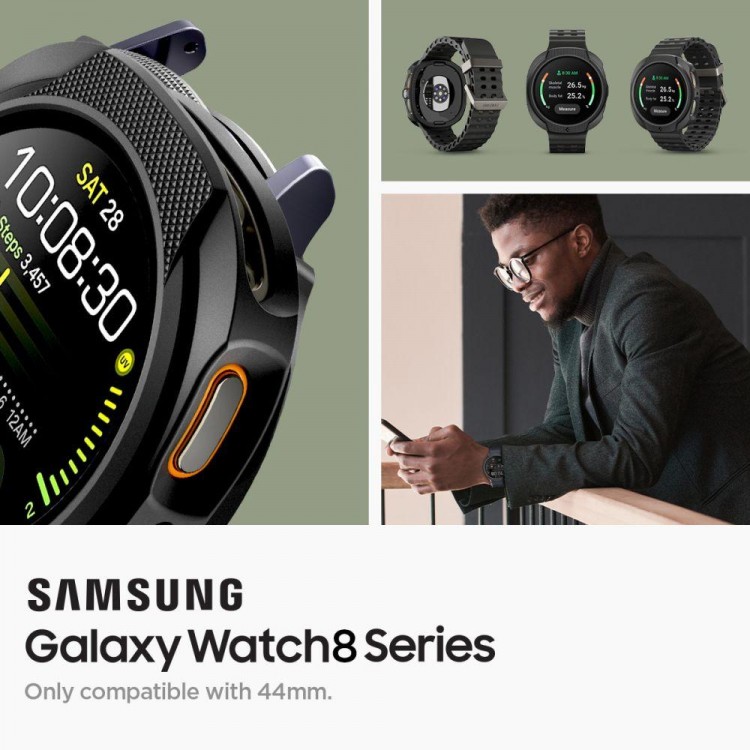 Θήκη Spigen SGP LIQUID AIR για Samsung Galaxy WATCH 8 44MM 2025 - ACS09839 - ΜΑΥΡΟ