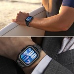 Θήκη TECH PROTECT ARMOUR με λουράκι για HUAWEI WATCH FIT 3 / 4 / 4 PRO - ΜΑΥΡΟ