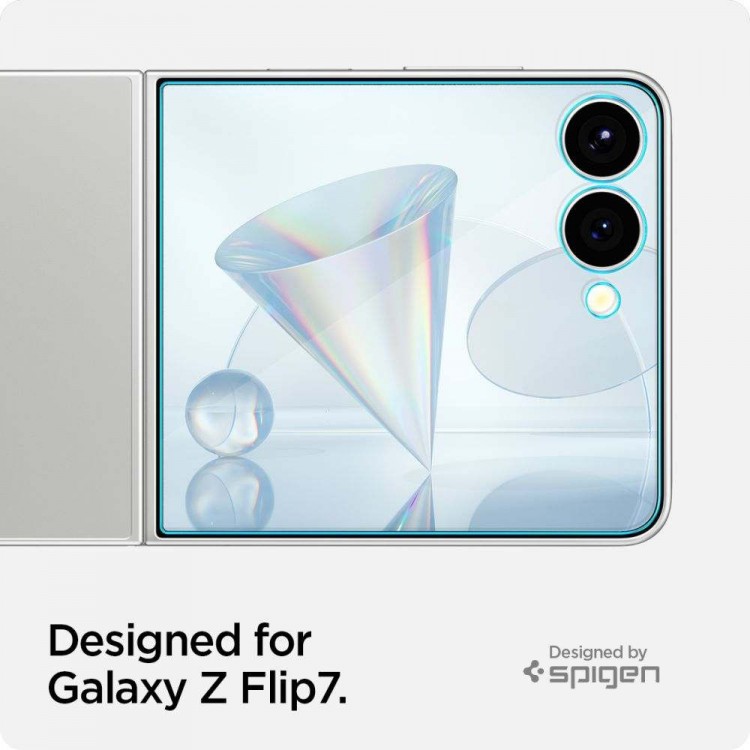 Spigen SGP Γυαλί Προστασίας Glass.tR EZ Fit Cover για SAMSUNG GALAXY Z FLIP 7 2025 - AGL09585 - 2 TEM - ΔΙΑΦΑΝΟ