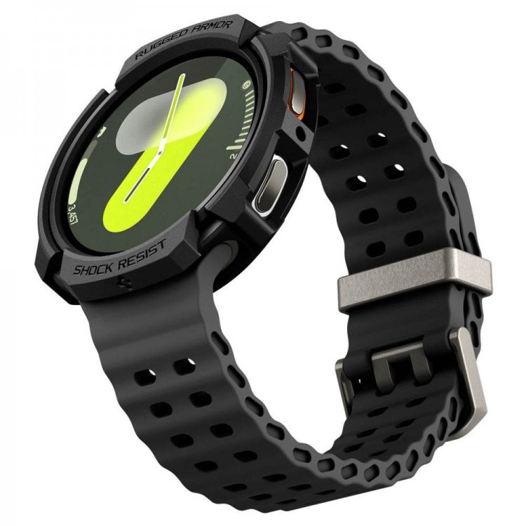 Θήκη Spigen SGP Rugged Armor για SAMSUNG GALAXY WATCH 8 44mm 2025 - ΜΑΥΡΟ - ACS10006