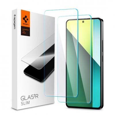 SPIGEN SGP Γυαλί προστασίας GLAS.TR SLIM 2-PACK για Xiaomi Redmi Note 13 Pro 5G - 2 τεμ. - AGL08293 - ΔΙΑΦΑΝΟ