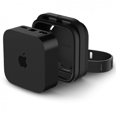 Θήκη Spigen SGP Silicone Fit Βάσης για Apple TV 4K 3th Gen (2022) - ΜΑΥΡΟ - AMP05858