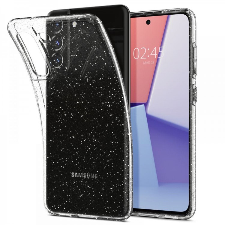 Θήκη Spigen SGP LIQUID CRYSTAL GLITTER για Samsung Galaxy S21 FE 2022 - ΔΙΑΦΑΝΟ - ACS03056