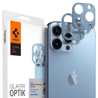 Spigen SGP OPTIK.TR SLIM Camera Lens tempered glass 9h for CAMERA Αpple iPhone 13 PRO / 13 PRO MAX - SIERRA BLUE - 2 PCS - AGL04032