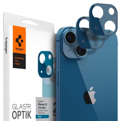 Spigen SGP OPTIK.TR SLIM Camera Lens tempered glass 9h for CAMERA Αpple iPhone 13 MINI / 13 - BLUE - 2 PCS - AGL04037