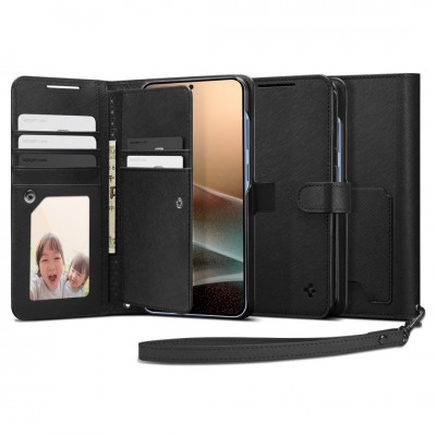 Θήκη Spigen SGP Wallet S PLUS για Samsung Galaxy S25+ PLUS 5G 2025 - ΜΑΥΡΟ - ACS09125