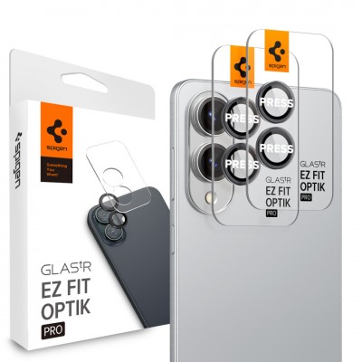 SPIGEN SGP OPTIK.TR Pro EZ FIT CAMERA PROTECTOR Γυαλί προστασίας ΦΑΚΩΝ για CAMERA LENS Samsung GALAXY S25 Edge 5G 2025 - ΜΑΥΡΟ - AGL09413 - 2-TEM