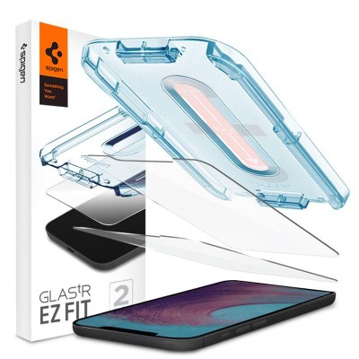 Spigen SGP Γυαλί προστασίας GLAS.tR EZ Fit SLIM CASE FRIENDLY για APPLE iPhone 12 PRO MAX, 2-PACK - ΔΙΑΦΑΝΟ - AGL01791