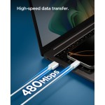 Spigen SGP ArcWire Essential EB6020AC ΚΑΛΩΔΙΟ 60W USB-A σε USB-C , 2.0M - ACA08716 - ΛΕΥΚΟ
