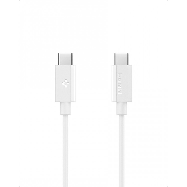 Spigen SGP ArcWire Essential EB6020CC ΚΑΛΩΔΙΟ 60W USB-C σε USB-C , 2.0M - ACA08719 - ΛΕΥΚΟ