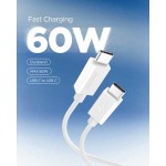Spigen SGP ArcWire Essential EB6020CC ΚΑΛΩΔΙΟ 60W USB-C σε USB-C , 2.0M - ACA08719 - ΛΕΥΚΟ