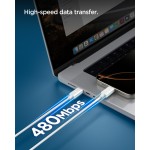Spigen SGP ArcWire Essential EB6020CC ΚΑΛΩΔΙΟ 60W USB-C σε USB-C , 2.0M - ACA08719 - ΛΕΥΚΟ