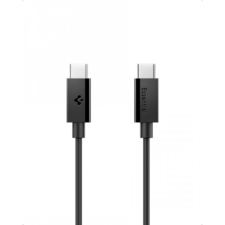 Spigen SGP ArcWire Essential EB6020CC ΚΑΛΩΔΙΟ 60W USB-C σε USB-C , 2.0M - ACA08720 - ΜΑΥΡΟ