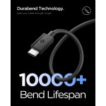 Spigen SGP ArcWire Essential EB6020CC ΚΑΛΩΔΙΟ 60W USB-C σε USB-C , 2.0M - ACA08720 - ΜΑΥΡΟ