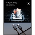 Spigen SGP ArcWire Essential EB6020CC ΚΑΛΩΔΙΟ 60W USB-C σε USB-C , 2.0M - ACA08720 - ΜΑΥΡΟ
