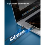 Spigen SGP ArcWire Essential EB6020CC ΚΑΛΩΔΙΟ 60W USB-C σε USB-C , 2.0M - ACA08720 - ΜΑΥΡΟ