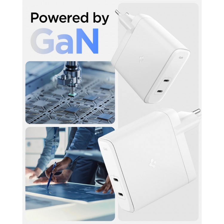 SPIGEN SGP ArcStation Pro PE2109EU GaN III 1402 OIKIAKOΣ ΦΟΡΤΙΣΤΗΣ PD 3.1, 140W - 2xUSB-C - ΛΕΥΚΟ - ACH06033