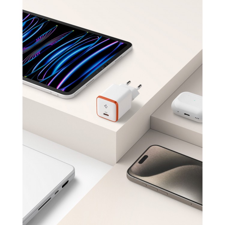 Spigen SGP Oικιακός Φορτιστής 30W ArcStation EE301EU, 1Χ θ΄υρα-C Port, Smart 3.0A - ΛΕΥΚΟ - ACH08449